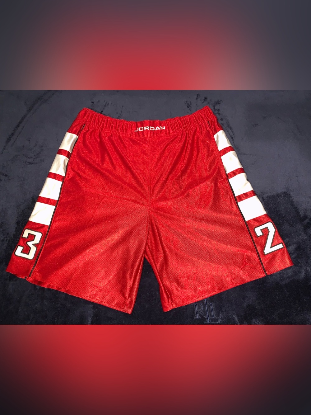 Jordan Brooklyn Cat Scratch Men's Shorts Red HV0560-687 Size: Large